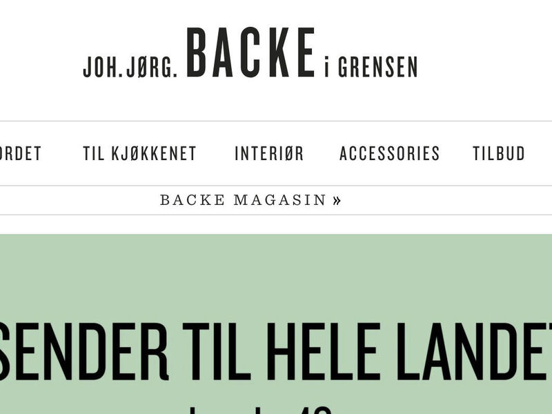 Backe i Grensen — Custom WooCommerce Store