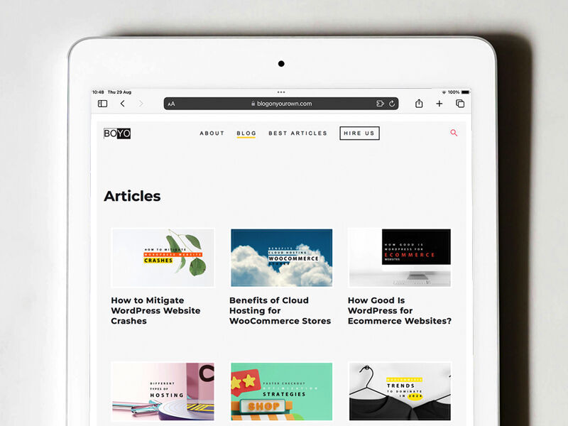 Blog On Your Own Website - November 2018