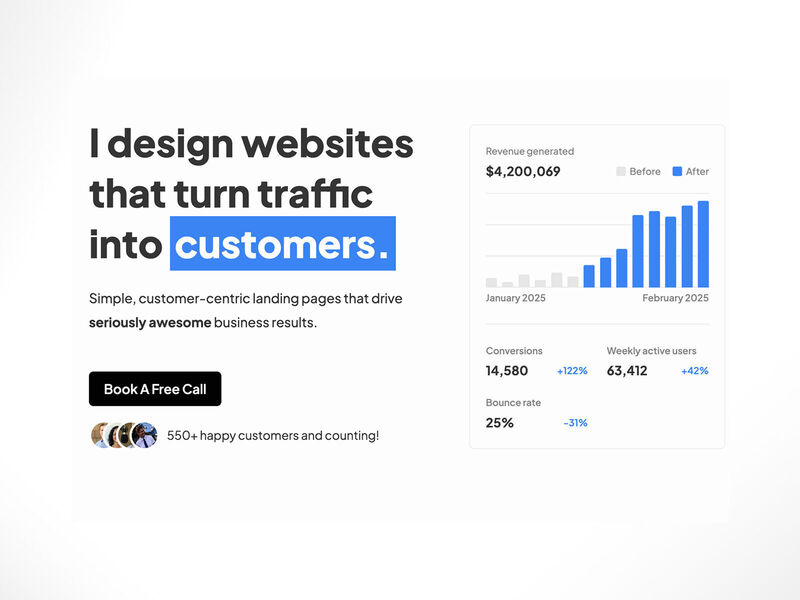 Web design that turns traffic into customers