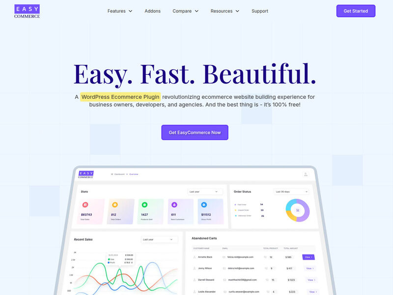 EasyCommerce - WordPress Ecommerce Plugin