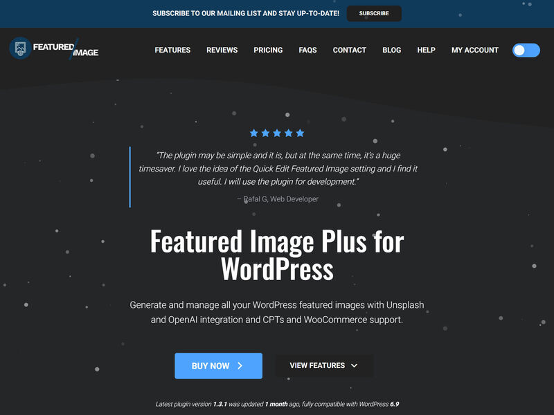 Featured Image Plus for WordPress