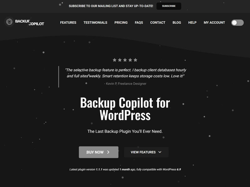 Backup Copilot for WordPress