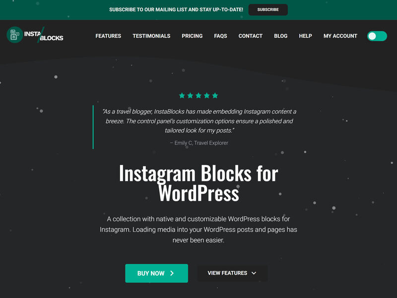Instagram Blocks for WordPress
