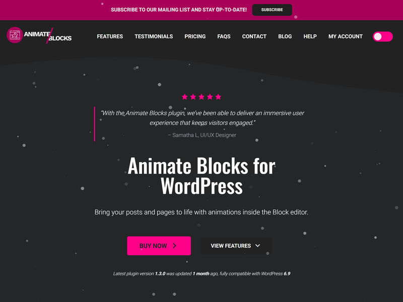 Animate Blocks for WordPress