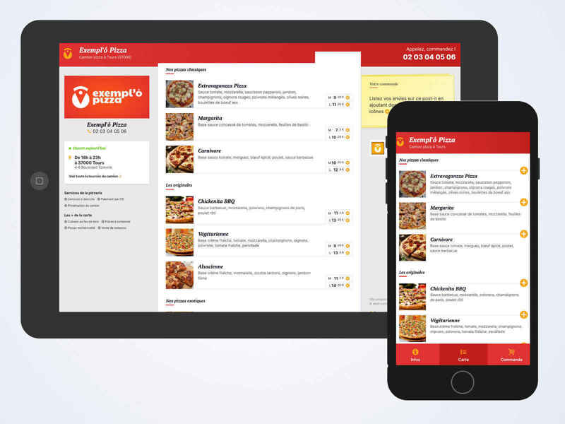Miam Pizza: custom WordPress-powered solution for restaurants