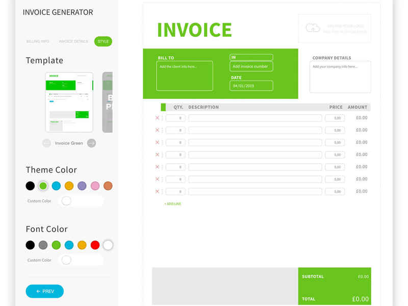 Invoice Generator App