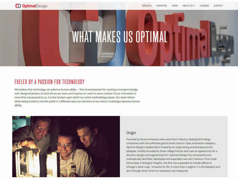 Optimal Design Website