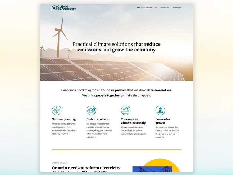 Clean Prosperity Website