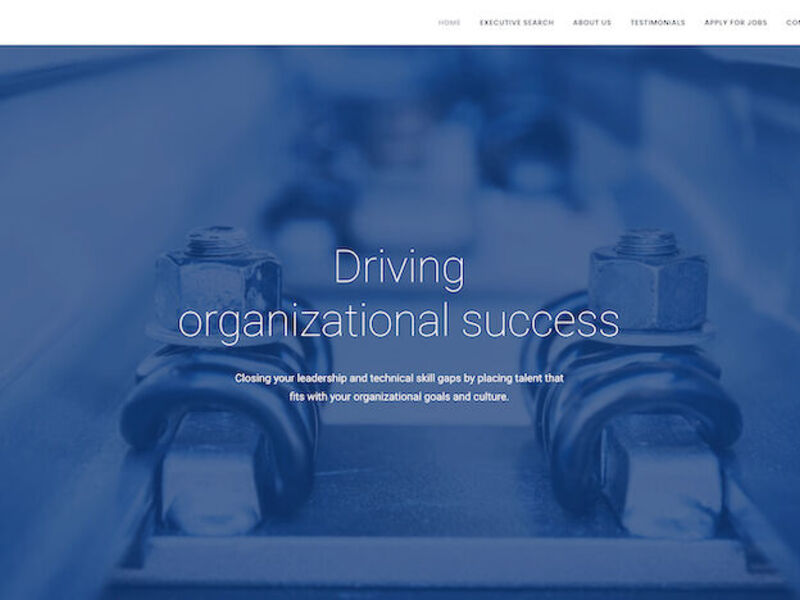 Website design and development for an Executive Search firm
