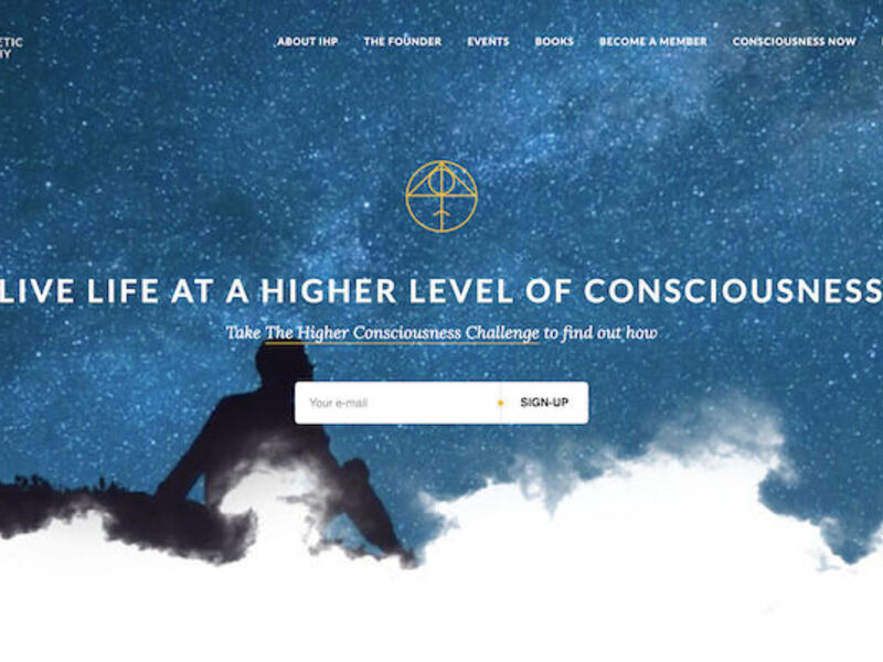 Website for a philosophy books author based in NYC, USA.