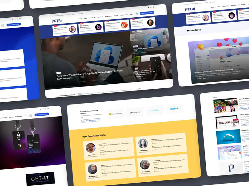 Petri.com IT Website [ design + development ]