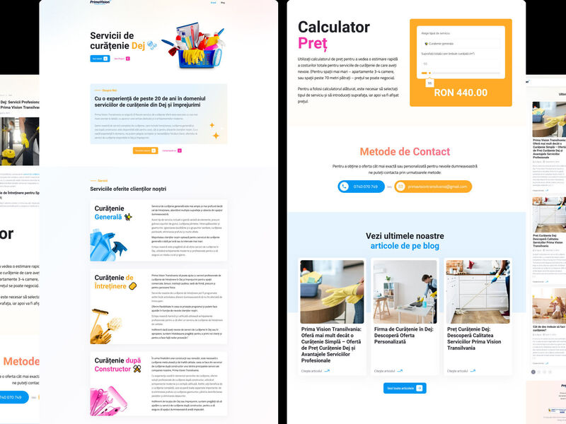 serviciicurateniedej.ro [development + SEO]