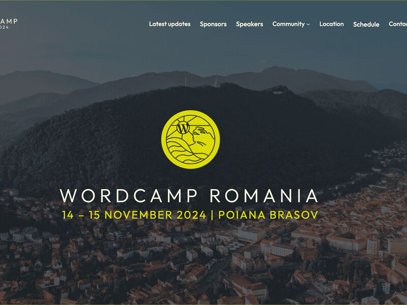 WordCamp Romania 2024 - Event website