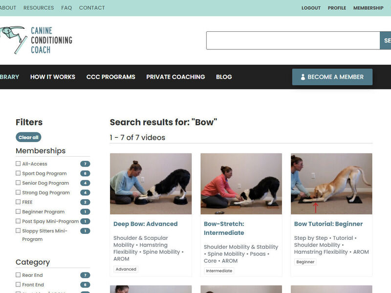 Canine Conditional Coach