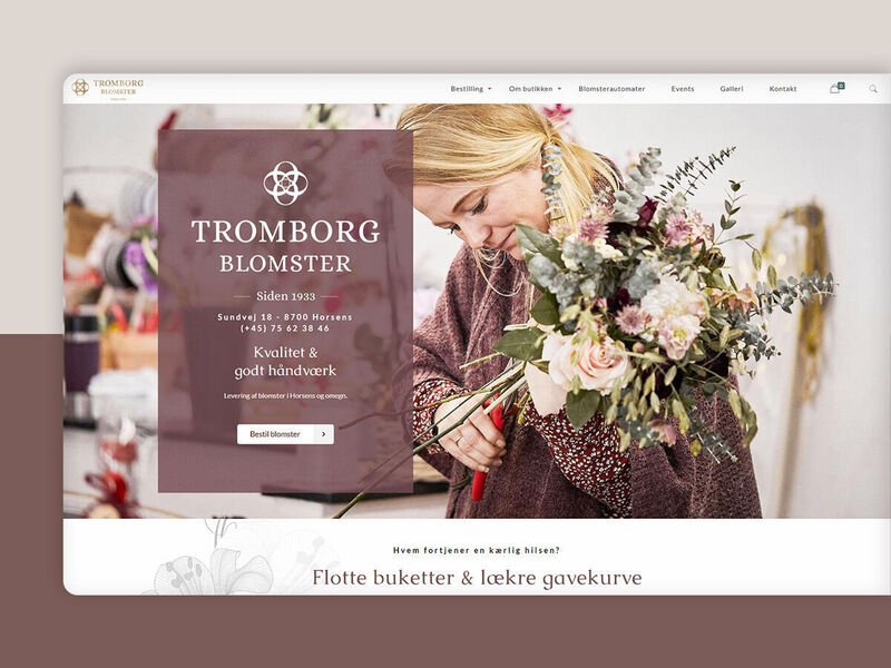 Tromborg Blomster - WooCommerce customization