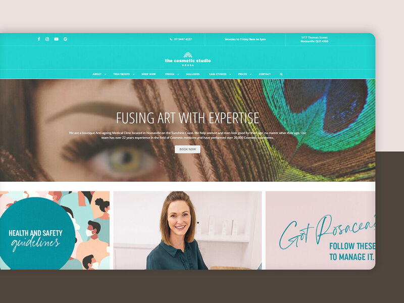 The Cosmetic Studio Noosa - Theme development