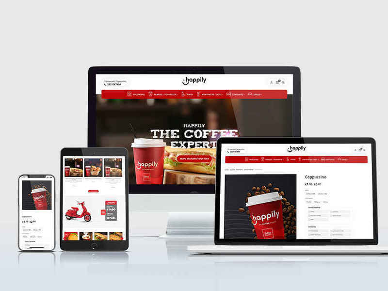 WordPress Website Development – happilycoffee.gr