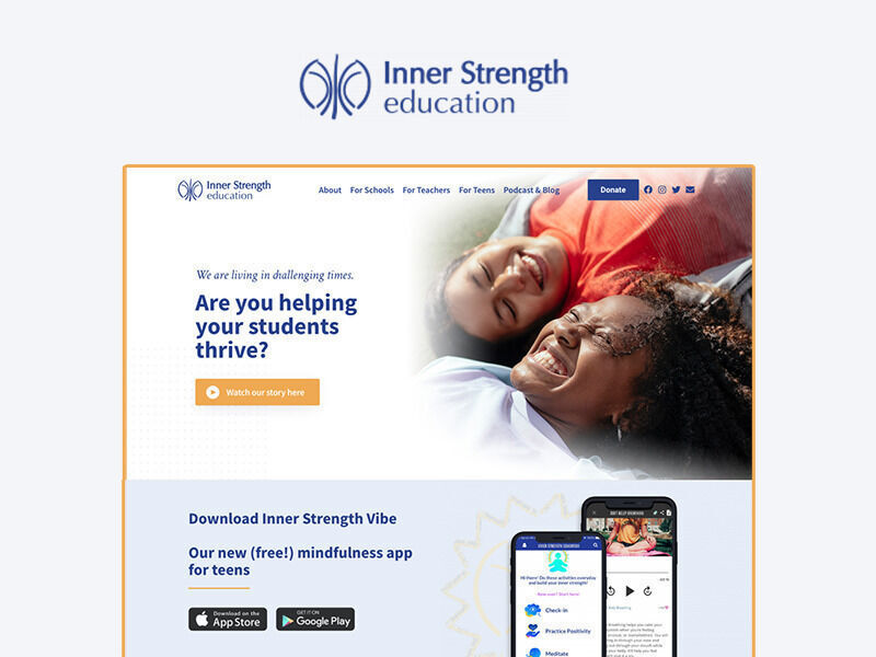 Inner Strength Education - Website re-design