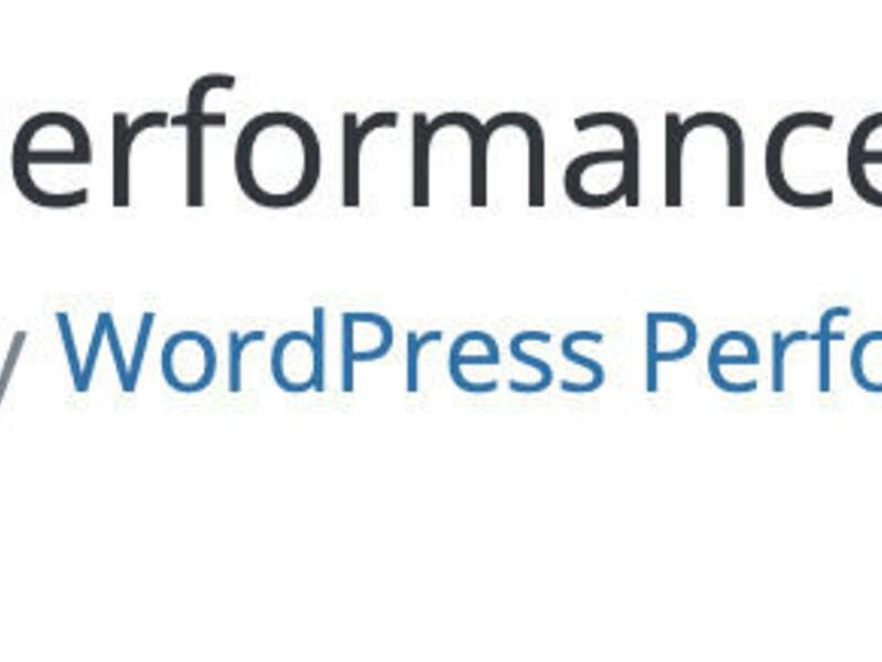 WordPress Performance Lab Plugin