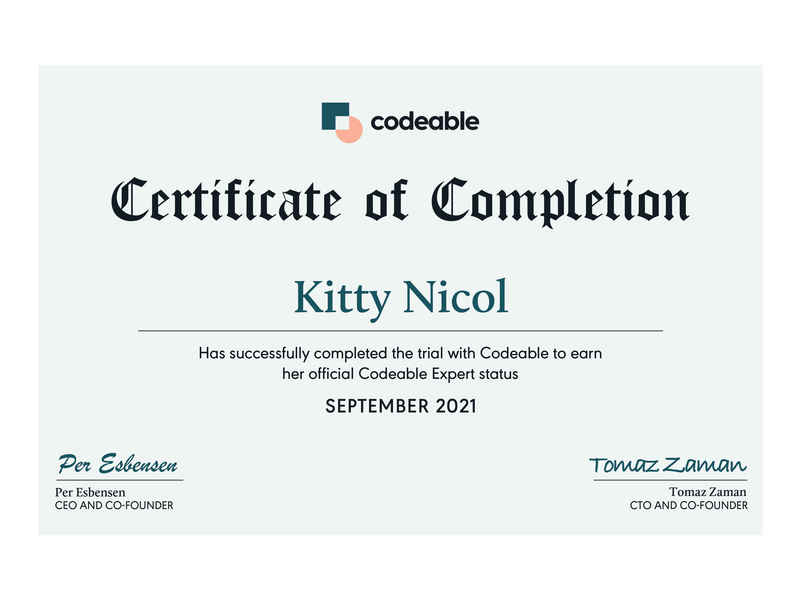 Codeable Certificate
