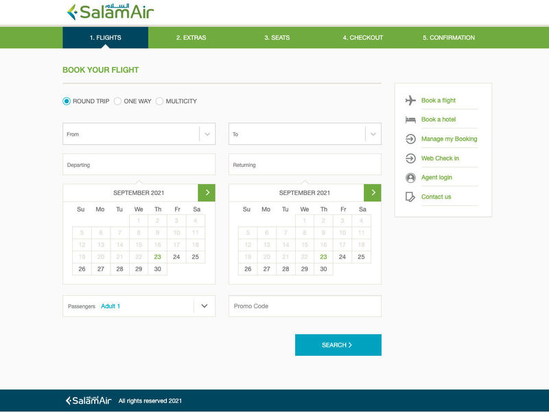 SalamAir Internet Booking Engine
