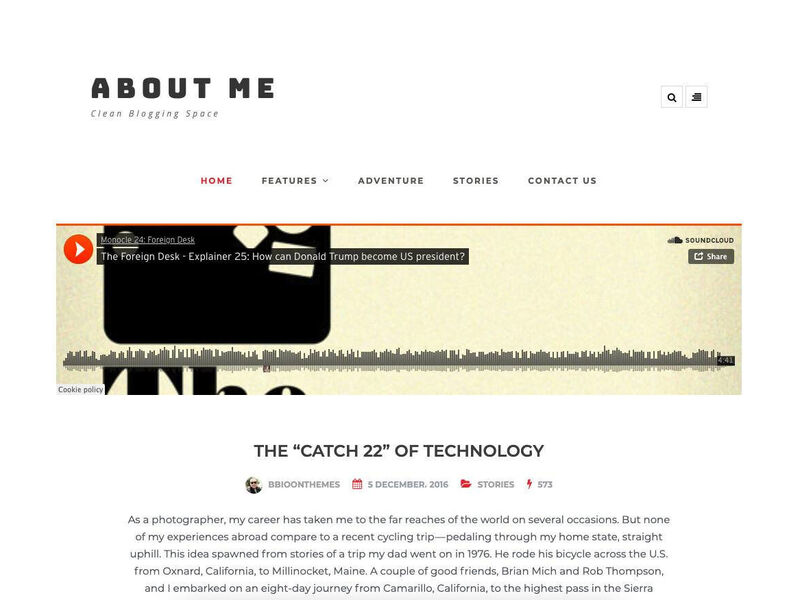 About ME - Clean WordPress Theme