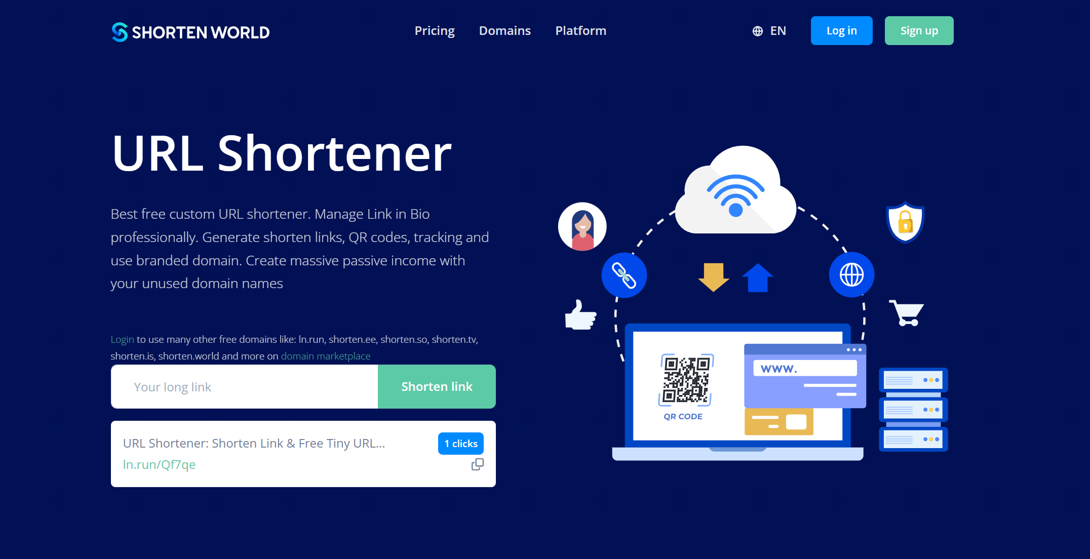 Shorten World url shortener