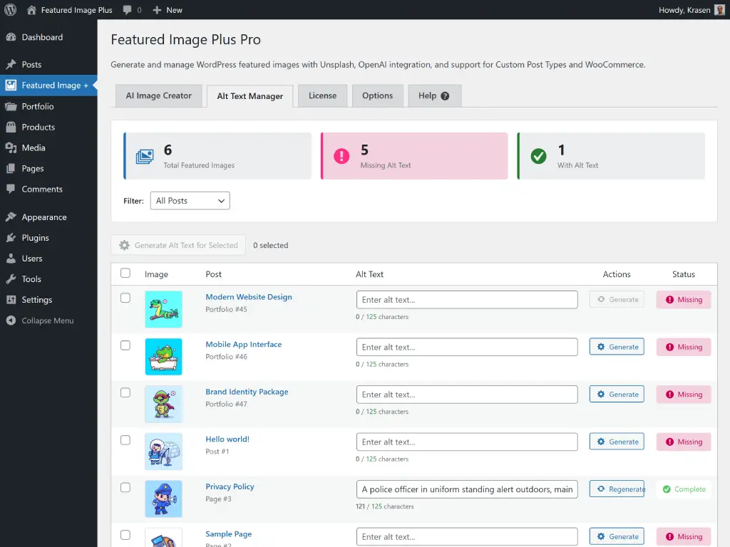 Feature Screenshot Image