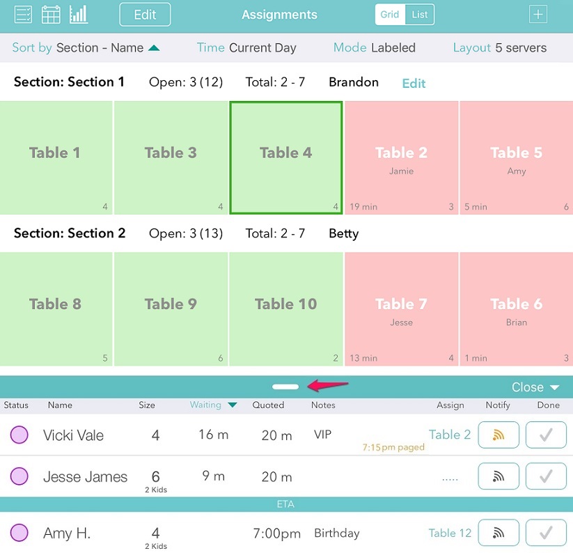 adjust split view