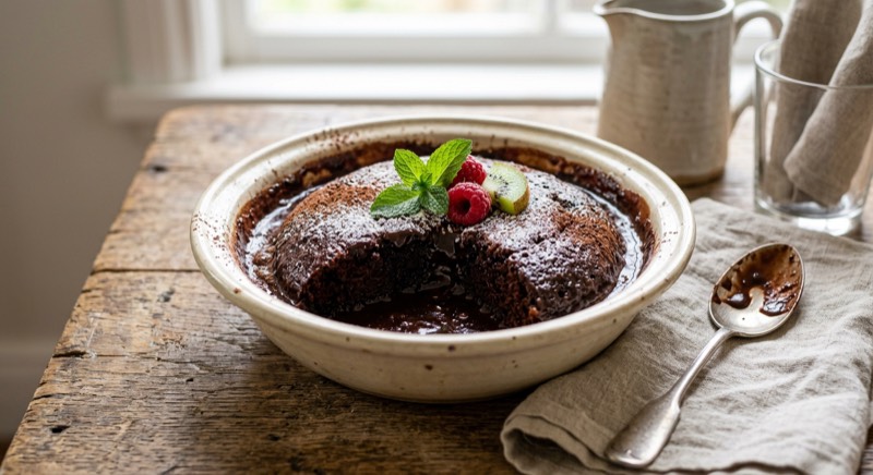 Classic Chocolate Self-Saucing Pudding