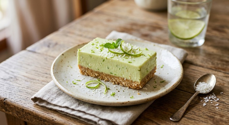 Coconut Lime Fridge Slice