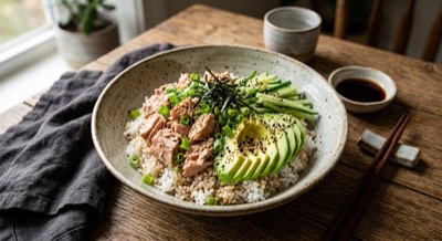 Tuna and Avocado Rice Bowl