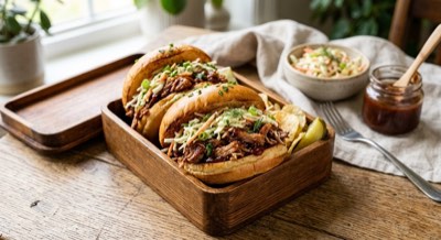 Pulled Pork & Slaw Rolls