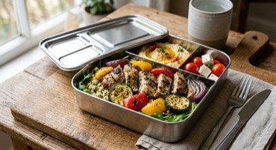 Warm Chicken & Roast Vege Bowl