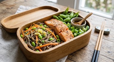 Salmon & Edamame Noodle Salad