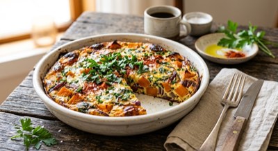 Kumara and Herb Frittata