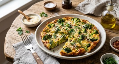 Broccoli and Parmesan Frittata