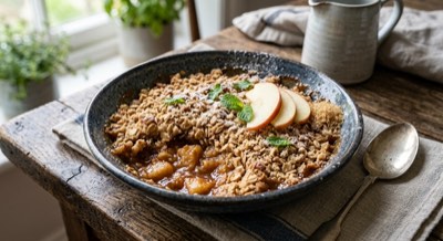 Apple and Cinnamon Crumble