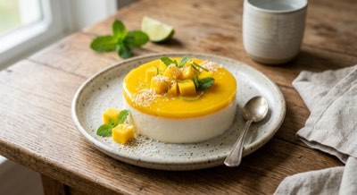 Mango Coconut Panna Cotta