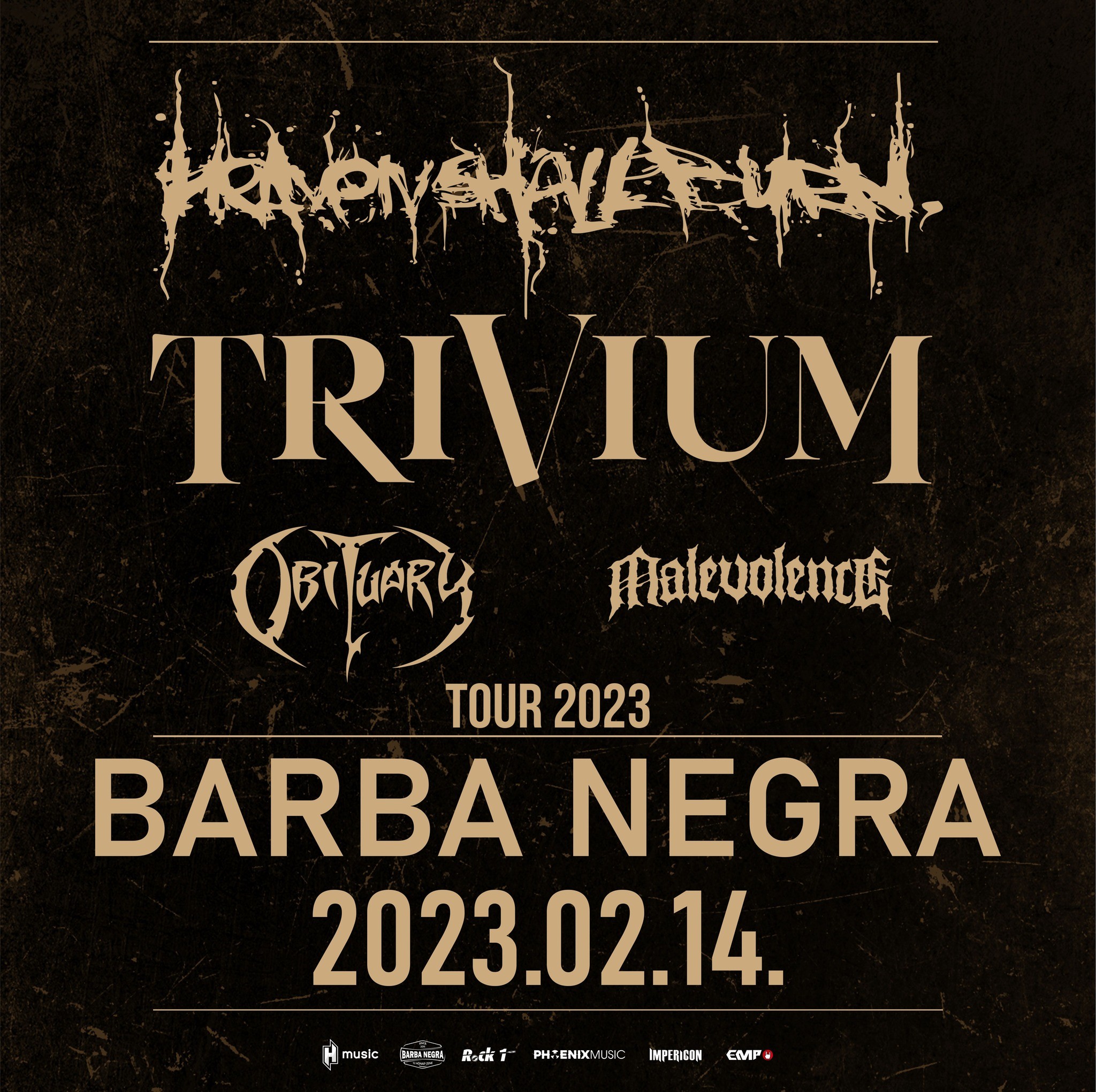 Heaven Shall Burn, Trivium, Obituray, Malevolence