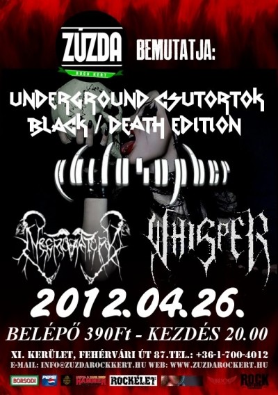 Underground Csütörtök - Black, Death Edition