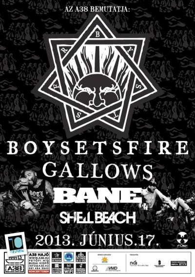 Boysetfire, Gallows, Bane, Shell Beach