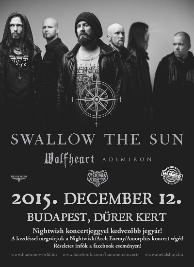 Swallow the Sun, Wolfheart, Adimiron, Visioned Frailty