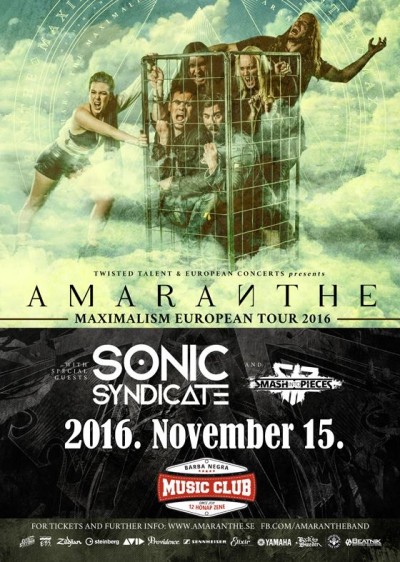 Amaranthe - Maximalism World Tour 2016