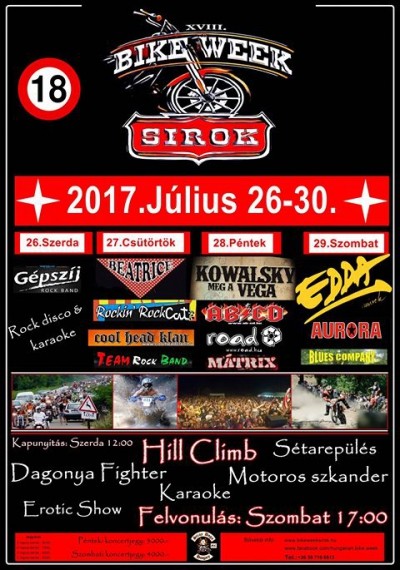 XVIII. Bike Week Sirok