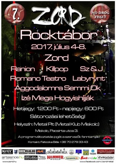 7. Zord Rocktábor