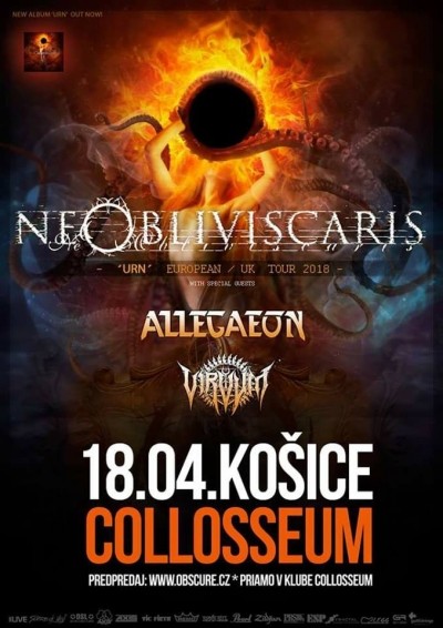 Ne Obliviscaris - Urn European Tour 2018