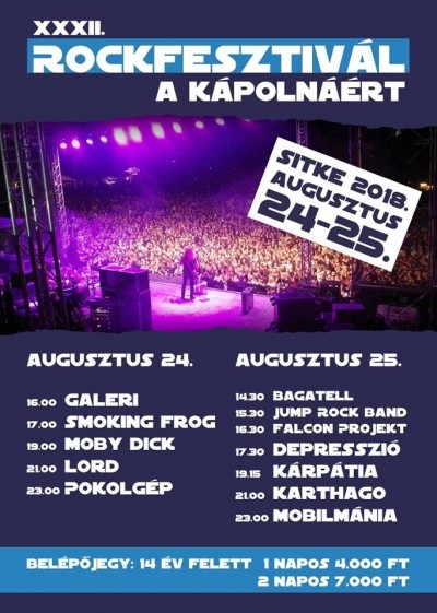 XXXII. Rockfesztivál a kápolnáért