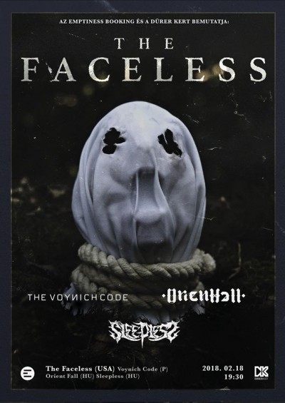 The Faceless, Voynich Code, Orient Fall, Sleepless