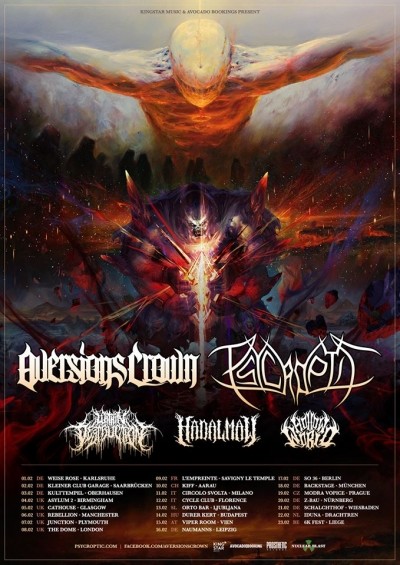 Aversions Crown, Psycroptic, Within Destruction, Hadal Maw, Hollow World